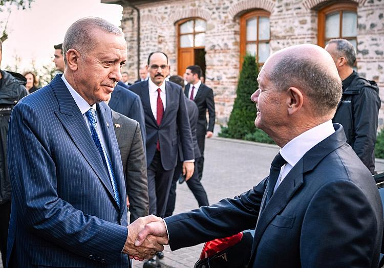 Recep Tayyip Erdogan und Olaf Scholz am 19.10.2024, Bergmann, Guido/BPA via dts Nachrichtenagentur