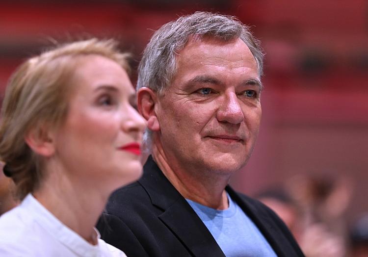 Ines Schwerdtner und Jan van Aken am 19.10.2024, via dts Nachrichtenagentur