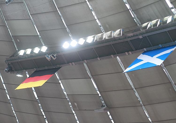 Flaggen von Deutschland und Schottland (Archiv), via dts Nachrichtenagentur