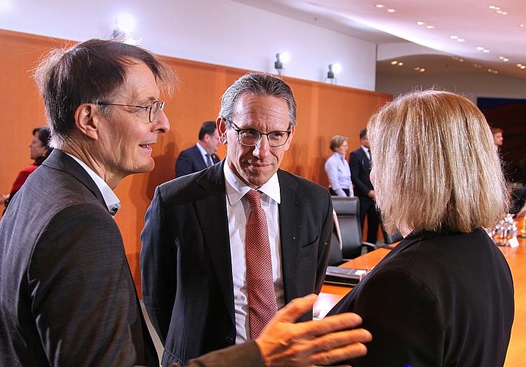 Karl Lauterbach, Jörg Kukies, Nancy Faeser am 15.01.2025, via dts Nachrichtenagentur