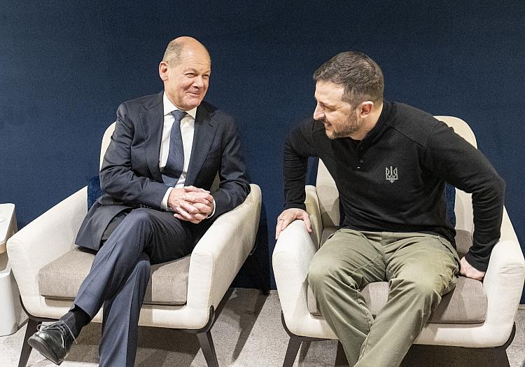 Olaf Scholz und Wolodymyr Selenskyj in Davos am 21.01.2025, Bergmann, Guido/BPA via dts Nachrichtenagentur