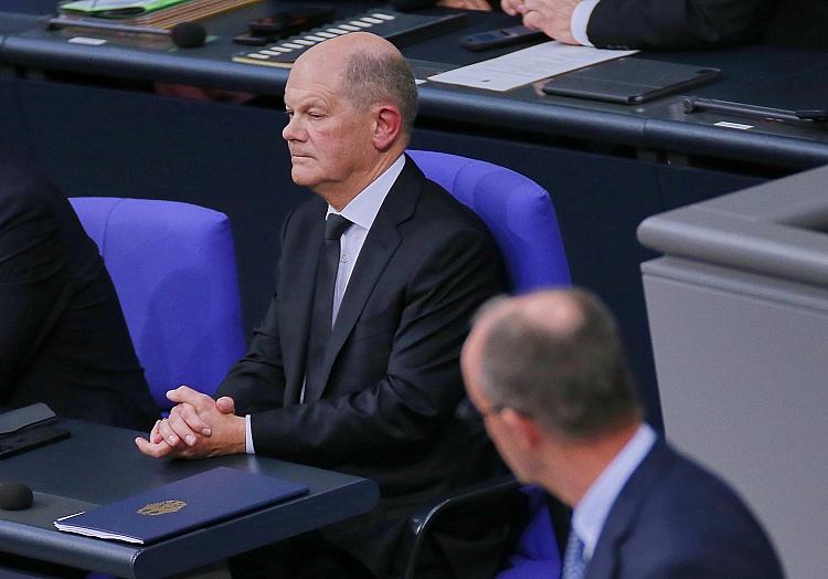 Olaf Scholz und Friedrich Merz am 29.01.2025, via dts Nachrichtenagentur