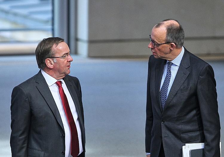 Boris Pistorius und Friedrich Merz (Archiv), via dts Nachrichtenagentur