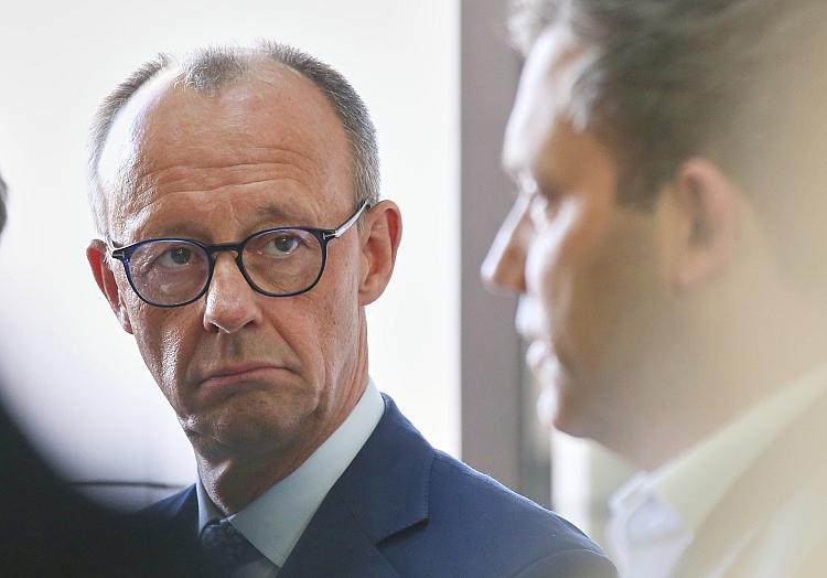 Friedrich Merz, Lars Klingbeil am 28.03.2025, via dts Nachrichtenagentur