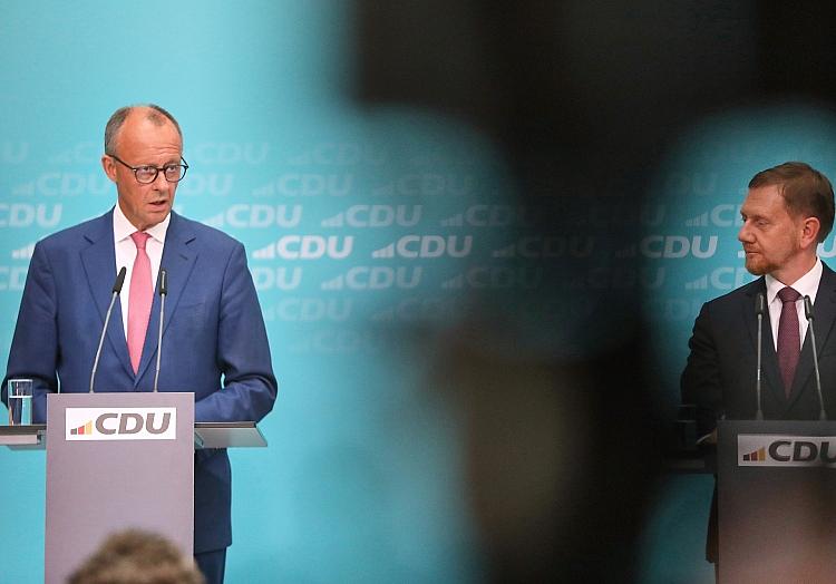 Friedrich Merz und Michael Kretschmer (Archiv), via dts Nachrichtenagentur