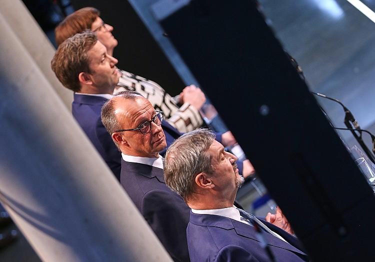 Esken, Klingbeil, Merz, Söder am 09.04.2025, via dts Nachrichtenagentur