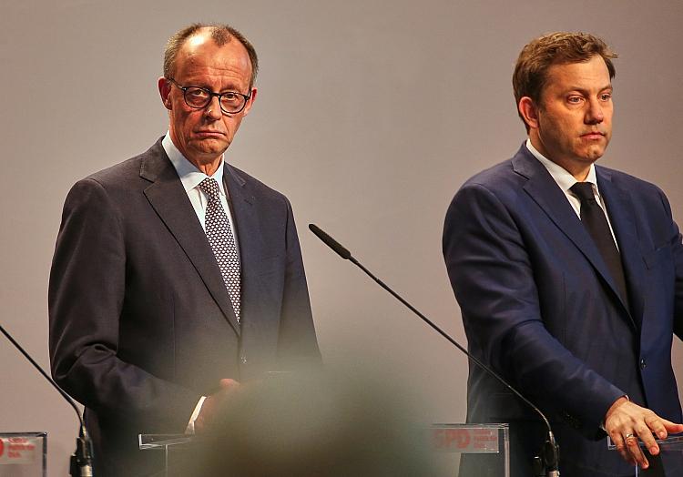 Friedrich Merz und Lars Klingbeil am 09.04.2025, via dts Nachrichtenagentur