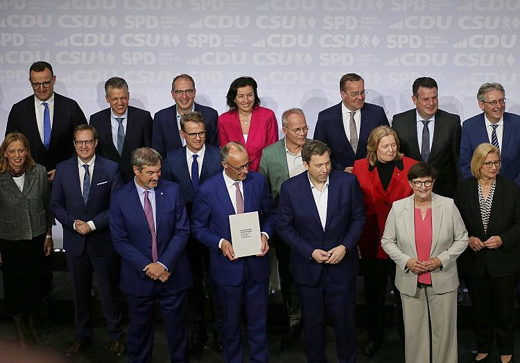 Unterzeichnung Koalitionsvertrag zwischen CDU, CSU und SPD am 05.05.2025, via dts Nachrichtenagentur