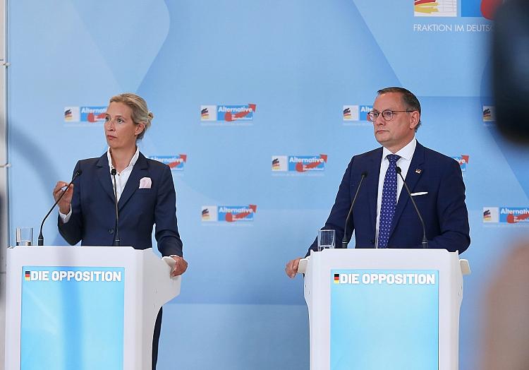 Alice Weidel und Tino Chrupalla am 05.05.2025, via dts Nachrichtenagentur