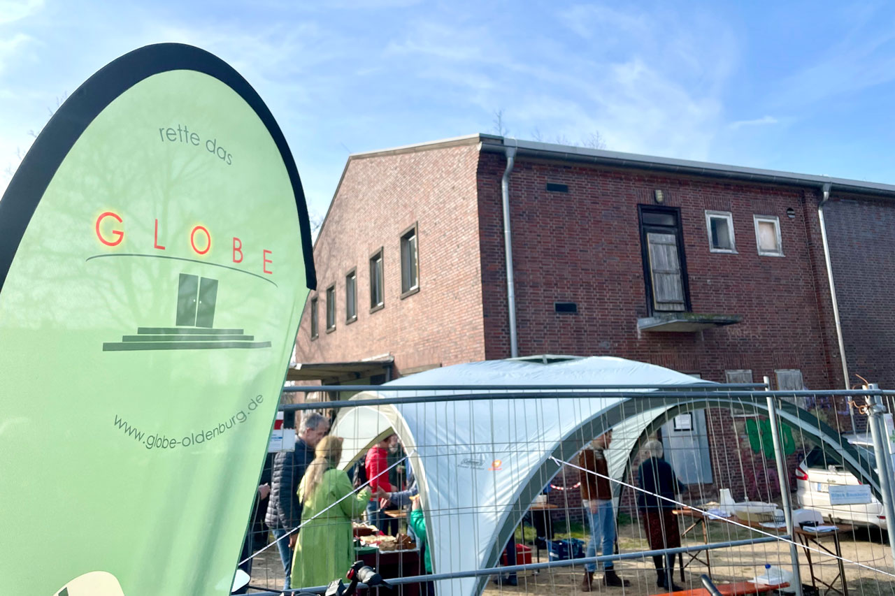 Das ehemalige Truppenkino Globe auf dem Kasernengelände in Oldenburg-Donnerschwee wird seit 2017 saniert. Mit dem Kulturfestival im November öffnet der große Saal erstmals für ein breites Publikum.