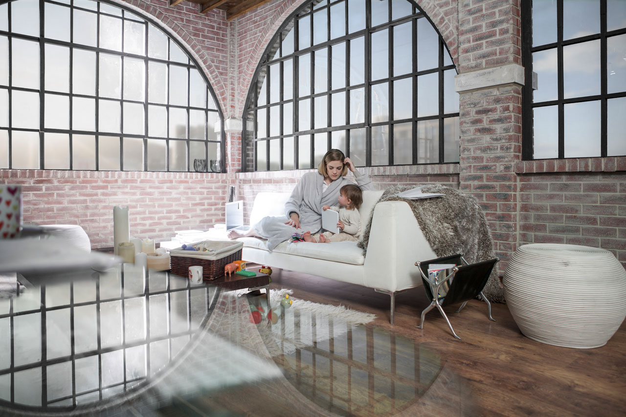 Für den Industrial Style sind Materialien wie Stahl, Glas, Sichtbeton und geöltes Holz kennzeichnend.