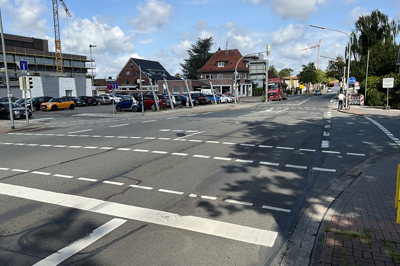 Das Startdatum für die Bauarbeiten in der Alexanderstraße steht.