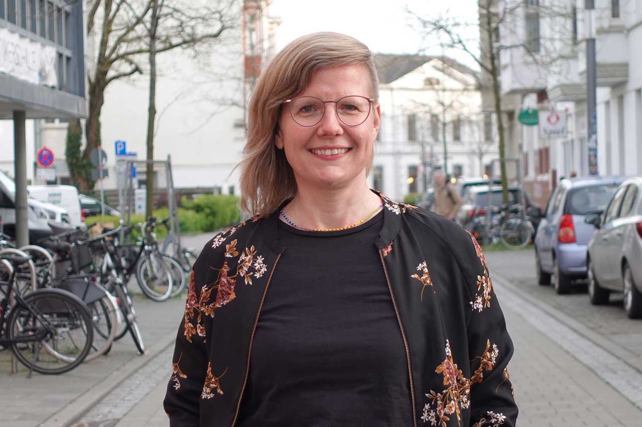 Heike Boldt tritt für Die Linke beim Oberbürgermeisterwahlkampf an.