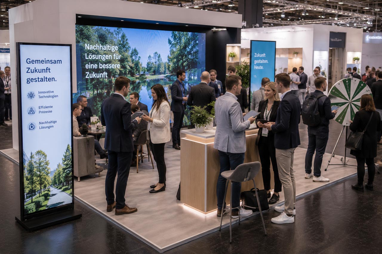 Der Messestand ist das physische Gesicht eines Unternehmens im direkten Kundenkontakt.