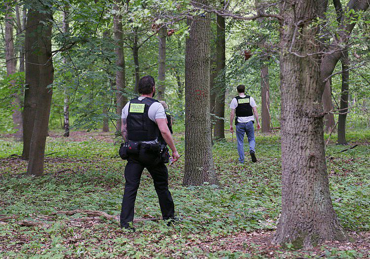 Nach der Todesfahrt beim Berliner CSD hat die Polizei eine Suchaktion im Berliner Tiergarten gestartet.
