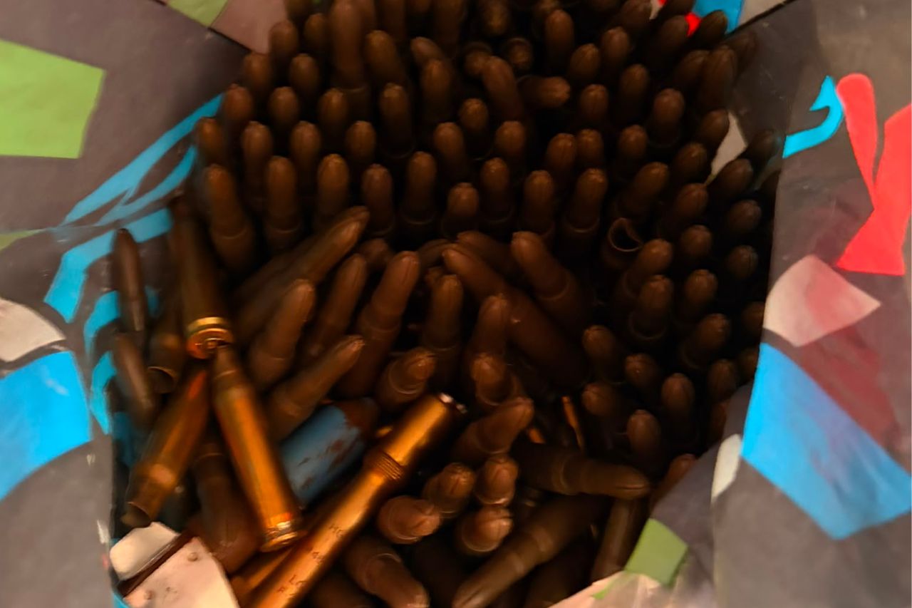 Diese Tüte Munition wurde von Mitarbeitenden entdeckt.