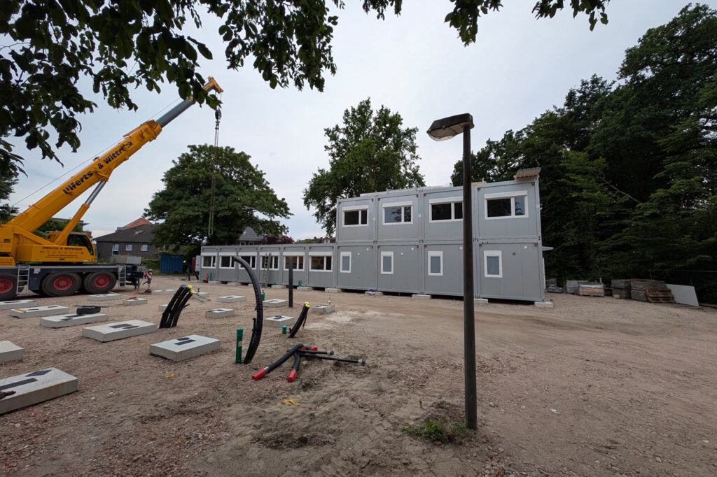 Vier Interimsgebäude wegen Schulsanierungen