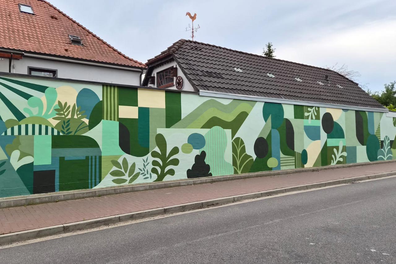 Graffito an der Dr.-Elise-Troschel-Straße.