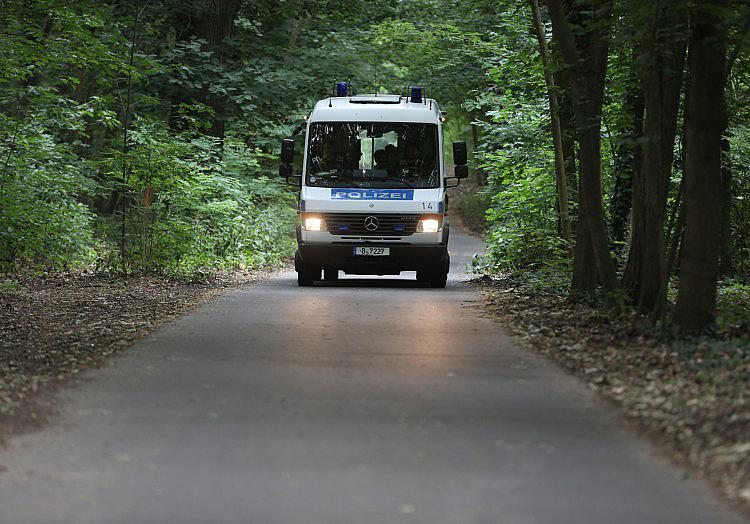 Waffendepot in Wald bei Berlin entdeckt.