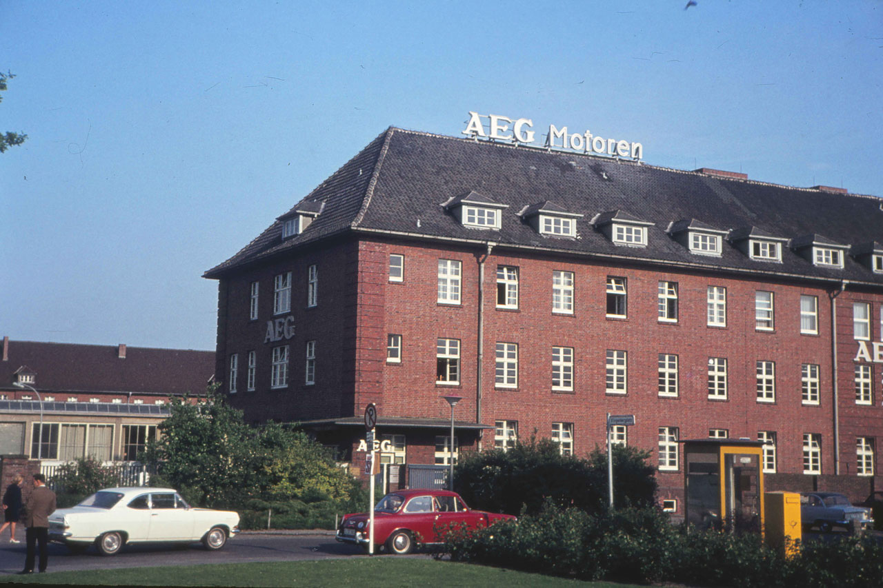 Außenaufnahme des ehemaligen AEG-Betriebes in Oldenburg Kreyenbrück.