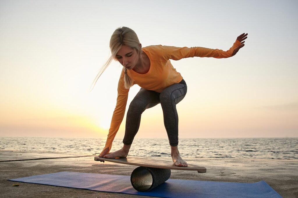 Balance Board für Gleichgewicht und Koordination trainieren