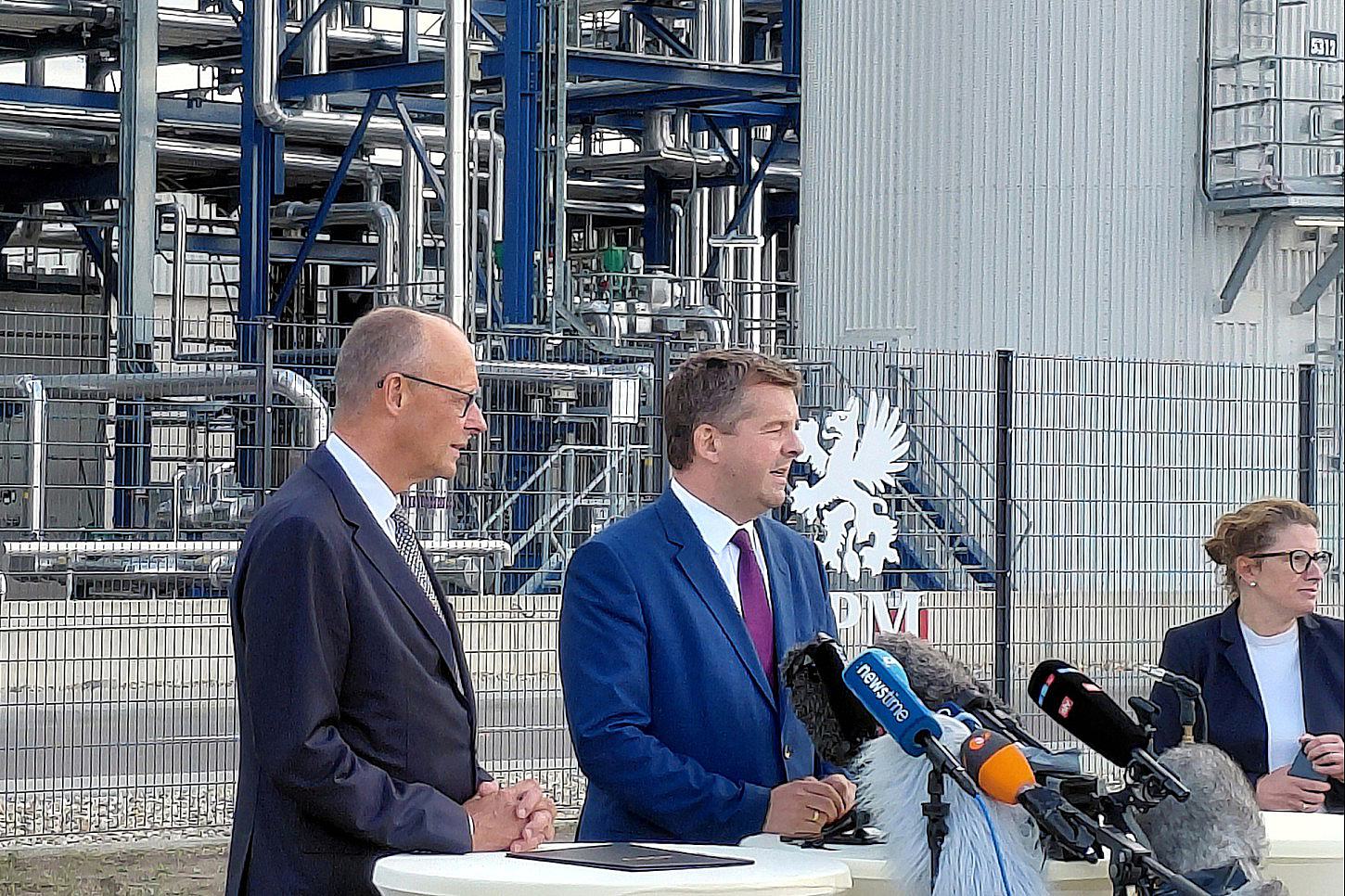 Merz warnt bei „Wahlkampftermin“ in Sachsen-Anhalt vor AfD-Wahl