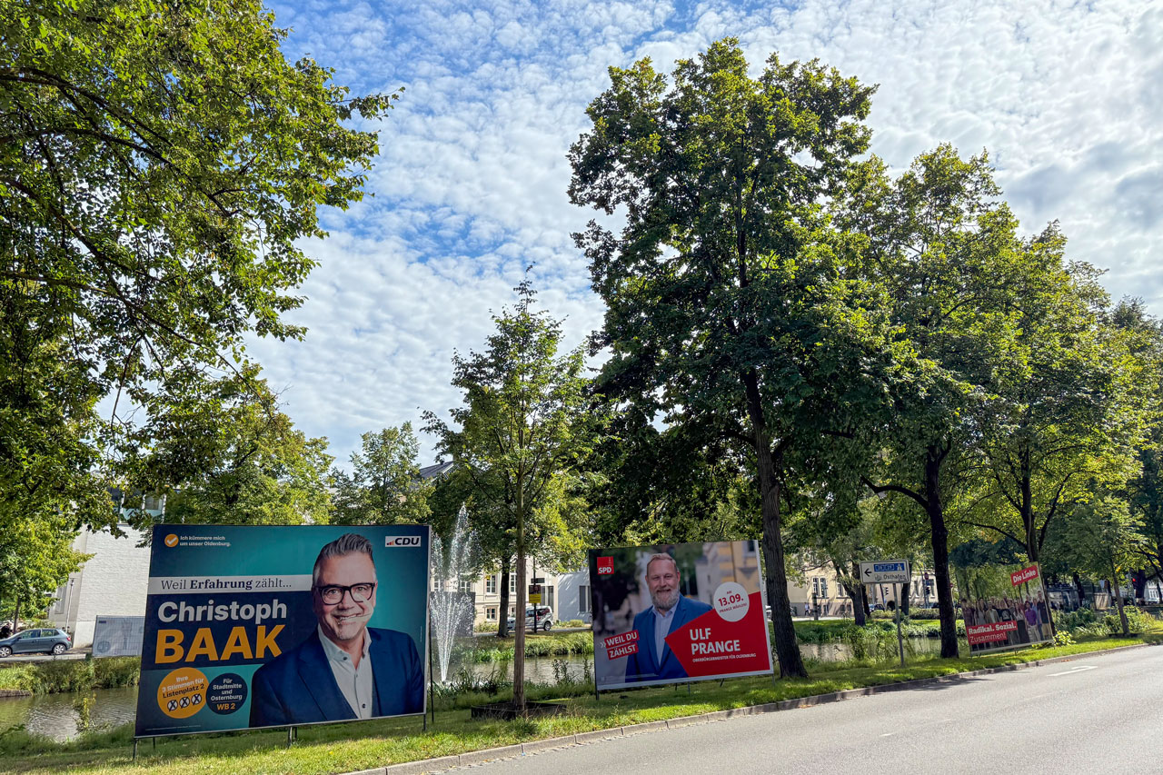 Oldenburg wählt am kommenden Sonntag einen neuen Stadtrat.