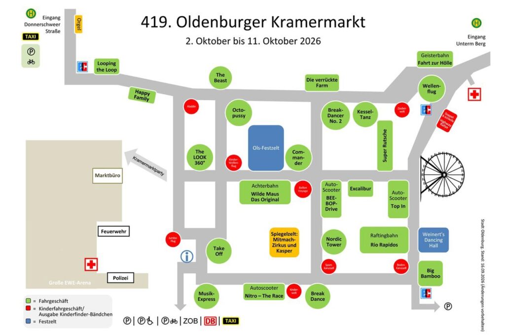 Kramermarkt 2026: Der Lageplan!